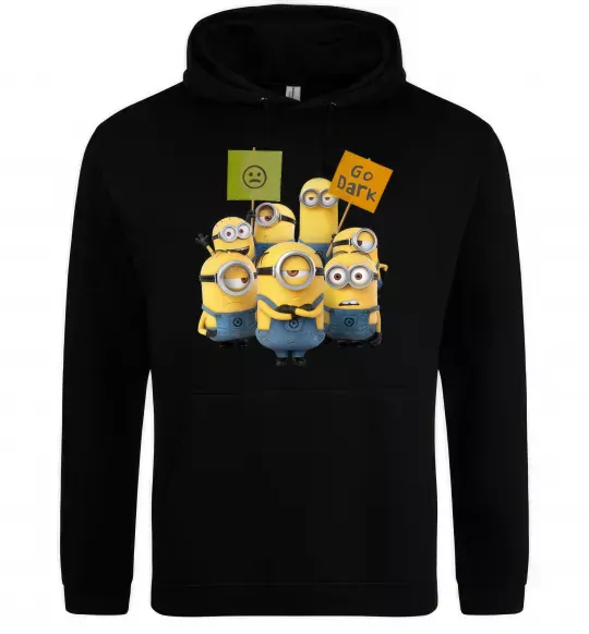 Женская толстовка (худи) Minions Черный фото