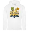 Женская толстовка (худи) Minions Белый Женская толстовка (худи) Minions Белый фото