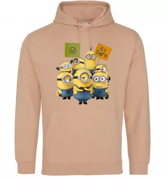 Женская толстовка (худи) Minions Песочный фото