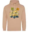 Женская толстовка (худи) Minions Песочный Женская толстовка (худи) Minions Песочный фото