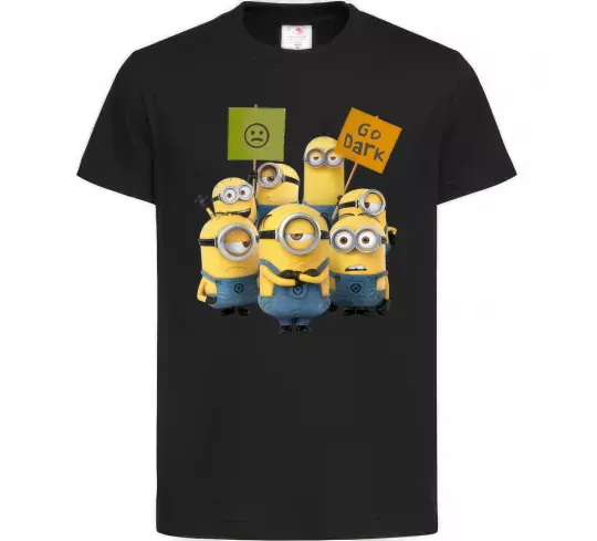 Детская футболка Minions Черный фото