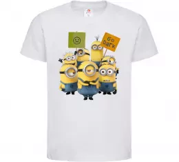 Дитяча футболка Minions Білий фото