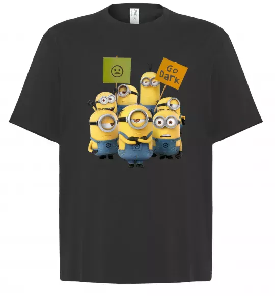 Футболка Оверсайз Minions Чорний фото