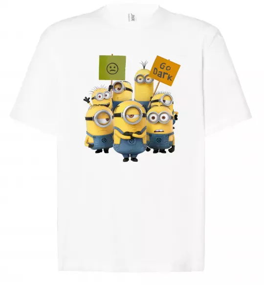 Футболка Оверсайз Minions Білий фото