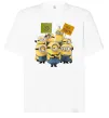 Футболка Оверсайз Minions Білий фото