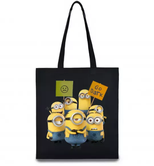 Еко-сумка Minions Чорний фото