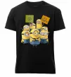 Чоловіча преміум футболка Minions Чорний фото