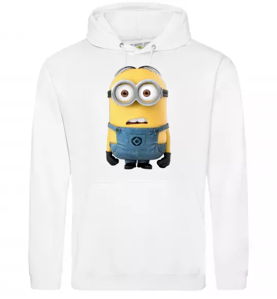 Женская толстовка (худи) Minion look Белый фото