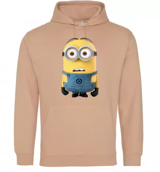 Женская толстовка (худи) Minion look Песочный фото