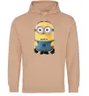 Женская толстовка (худи) Minion look Песочный фото