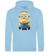 Жіноча толстовка (худі) Minion look Блакитний Жіноча толстовка (худі) Minion look Блакитний фото