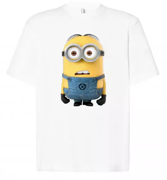 Футболка Оверсайз Minion look Білий фото