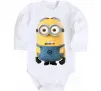 Детский боди Minion look Белый фото