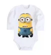 Детский боди Minion look Белый фото