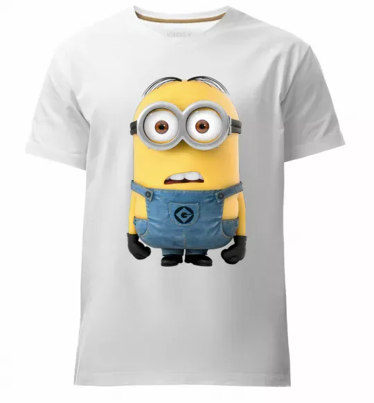 Мужская премиум футболка Minion look Белый фото