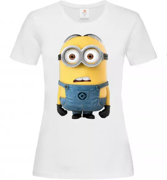 Женская футболка Minion look Белый фото