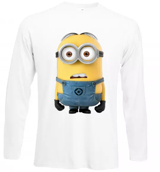 Лонгслив Minion look Белый фото