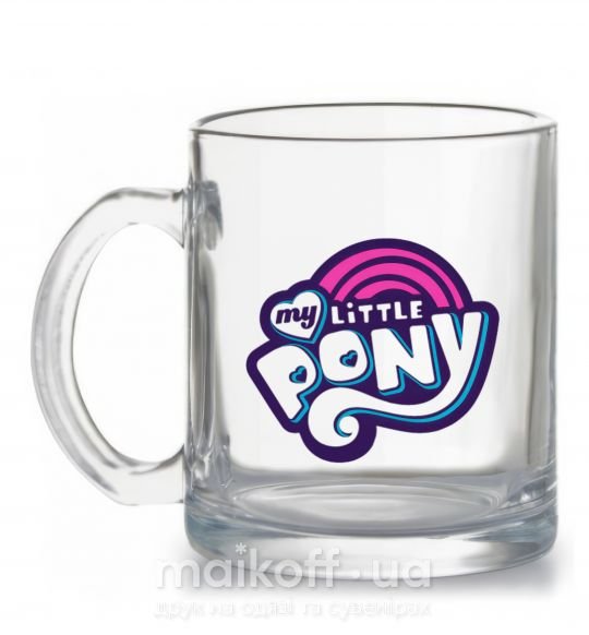 Чашка скляна Logo My Little Pony Прозорий фото