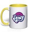 Чашка з кольоровою ручкою Logo My Little Pony Сонячно жовтий фото