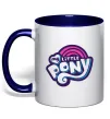 Чашка с цветной ручкой Logo My Little Pony Глубокий темно-синий фото