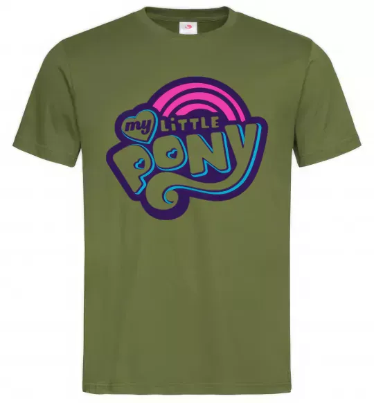 Чоловіча футболка Logo My Little Pony Оливковий фото