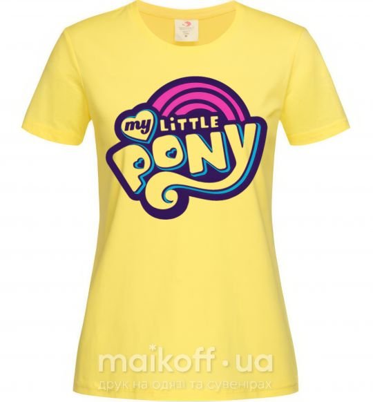 Женская футболка Logo My Little Pony Лимонный фото