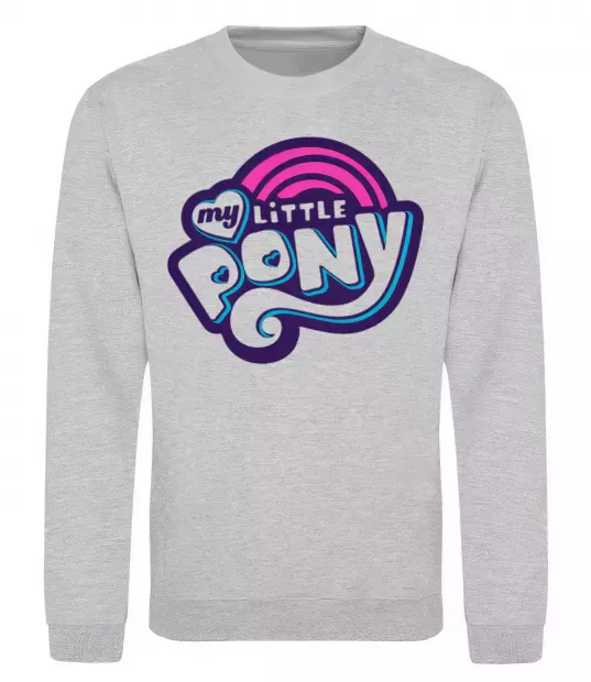 Світшот Logo My Little Pony Сірий меланж фото