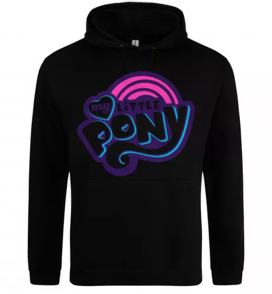 Мужская толстовка (худи) Logo My Little Pony Черный фото