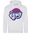 Мужская толстовка (худи) Logo My Little Pony Серый меланж фото