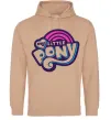 Мужская толстовка (худи) Logo My Little Pony Песочный фото