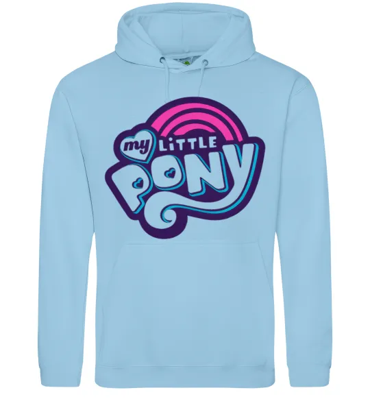 Женская толстовка (худи) Logo My Little Pony Голубой фото