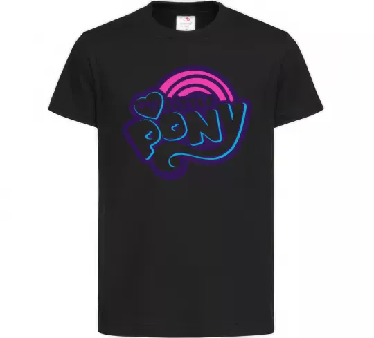 Детская футболка Logo My Little Pony Черный фото
