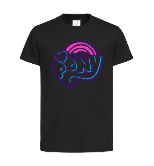 Детская футболка Logo My Little Pony Черный фото