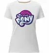 Женская премиум футболка Logo My Little Pony Белый фото