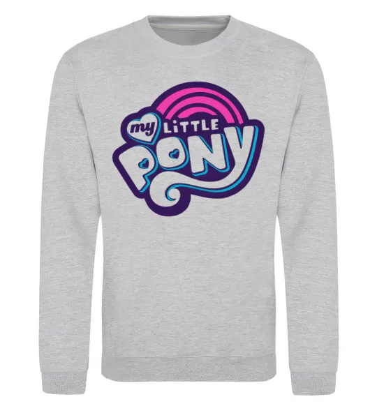 Свитшот Logo My Little Pony Серый меланж фото