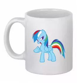 Чашка керамическая Pony dream heart Белый фото