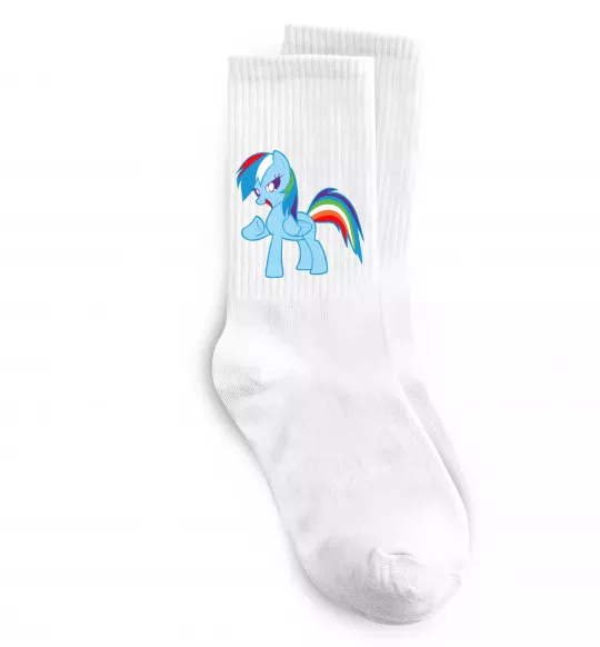 Носки Rainbow pony Белый фото