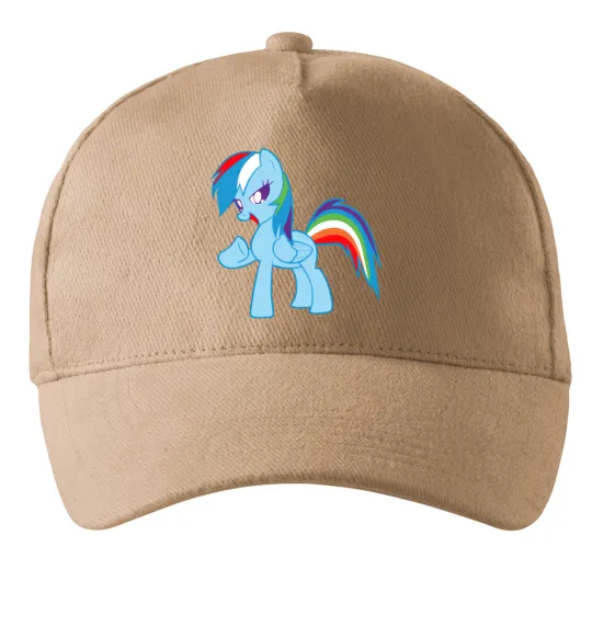 Кепка Rainbow pony Песочный фото