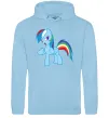 Женская толстовка (худи) Rainbow pony Голубой Женская толстовка (худи) Rainbow pony Голубой фото