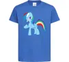 Дитяча футболка Rainbow pony Яскраво-синій фото