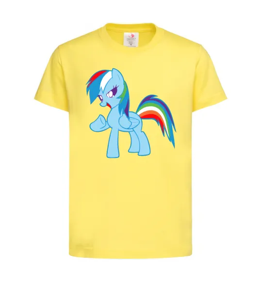 Дитяча футболка Rainbow pony Лимонний фото