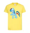 Дитяча футболка Rainbow pony Лимонний фото
