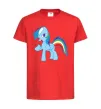 Дитяча футболка Rainbow pony Червоний фото