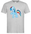Чоловіча футболка Rainbow pony Сірий Чоловіча футболка Rainbow pony Сірий фото