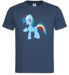 Чоловіча футболка Rainbow pony Темно-синій Чоловіча футболка Rainbow pony Темно-синій фото