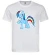 Чоловіча футболка Rainbow pony Білий Чоловіча футболка Rainbow pony Білий фото
