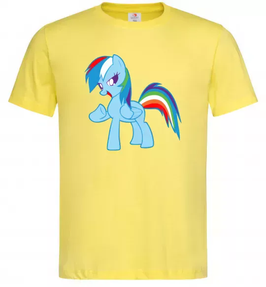 Чоловіча футболка Rainbow pony Лимонний фото