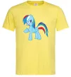 Чоловіча футболка Rainbow pony Лимонний Чоловіча футболка Rainbow pony Лимонний фото