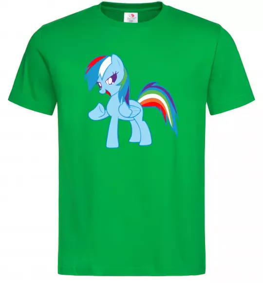 Чоловіча футболка Rainbow pony Зелений фото