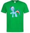 Чоловіча футболка Rainbow pony Зелений Чоловіча футболка Rainbow pony Зелений фото